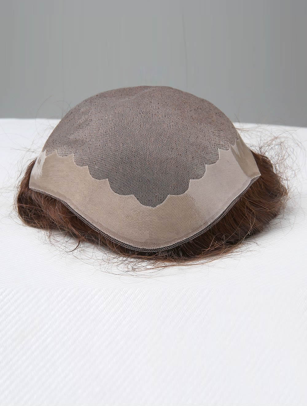 Men’s Synthetic 5 Inch Monofilament Toupee