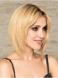 12" Blonde Bob Wigs – Human Hair Style for Ladies