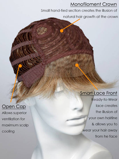 Short  Bob Women Wig – 8 Inch Brown Straight Human Hair