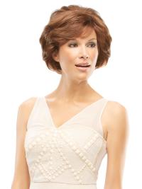 Auburn Short Straight Synthetic Wigs for Women – Capless Design