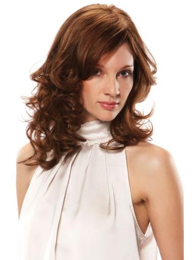 15" Affordable Wavy Human Hair Wig Long – Shoulder Length Wig