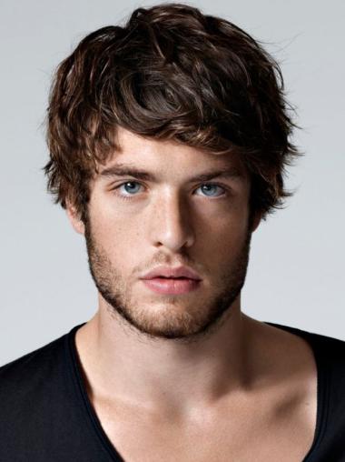 Straight Real Hair Wigs for Young Men – Short & Stylish