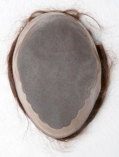 Men’s Synthetic 5 Inch Monofilament Toupee