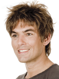 Men’s Short Straight Remy Human Hair Wig - Premium Quality