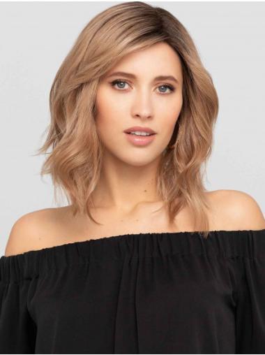 Auburn Lace Front Wig – Straight, Monofilament, Shoulder Length Human Hair