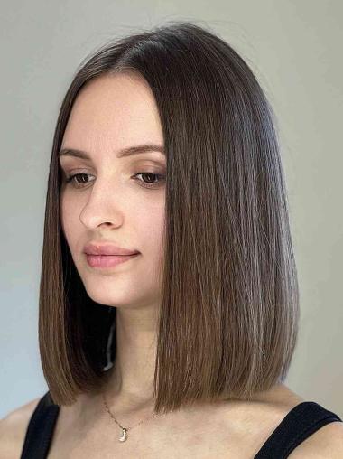 Wavy 8-Inch Women Wig – Layered Synthetic Hair