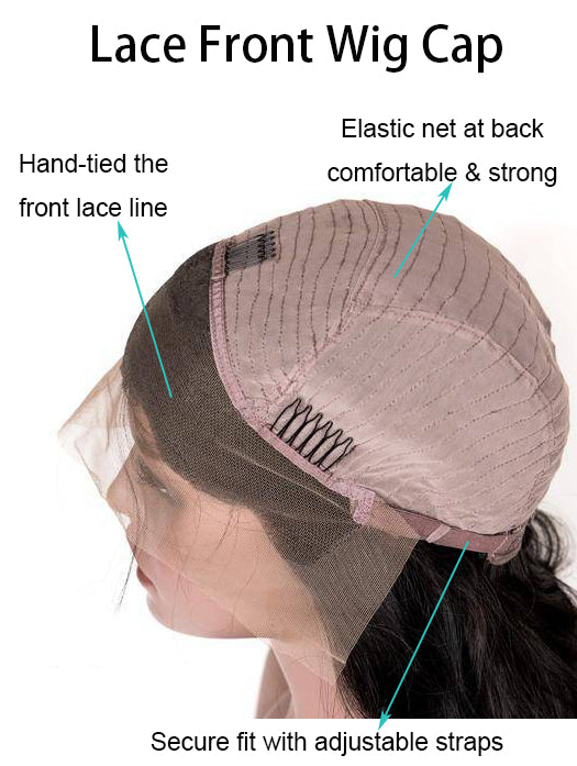 Long Layered Synthetic Blonde Wavy Lace Wig For Women