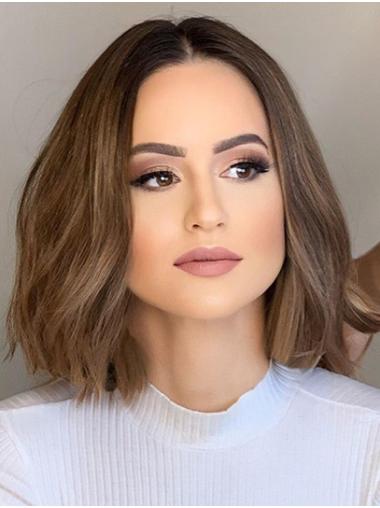 Buy Brown Wavy Bob Synthetic Capless Wig - High-Quality Style