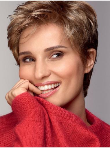Ladies 6 Inch Straight Synthetic Boycut Wigs USA