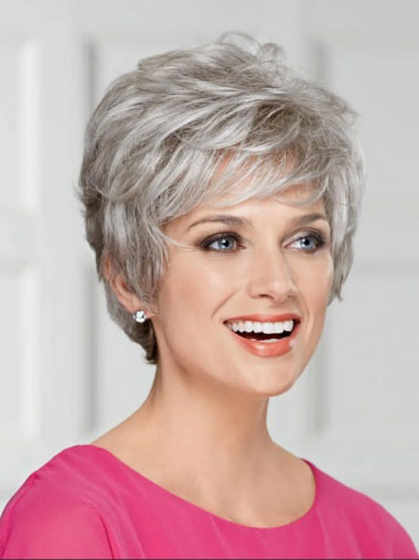 Women Synthetic Wigs Smooth Layers Style