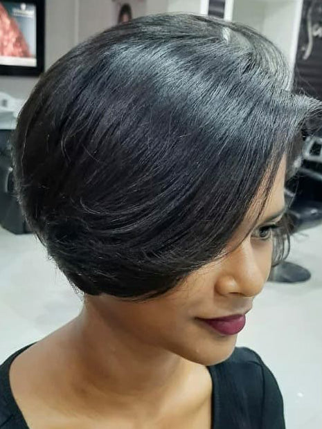 Synthetic Wigs For African American 6"  Straight Wigs