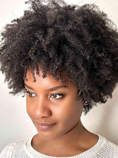 Curly Hairstyles Wigs Monofilament Black Wigs