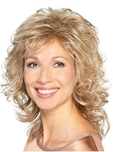 Synthetic Wig – 14” Layered Medium Length Shoulder Cut