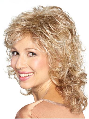 Synthetic Wig – 14” Layered Medium Length Shoulder Cut