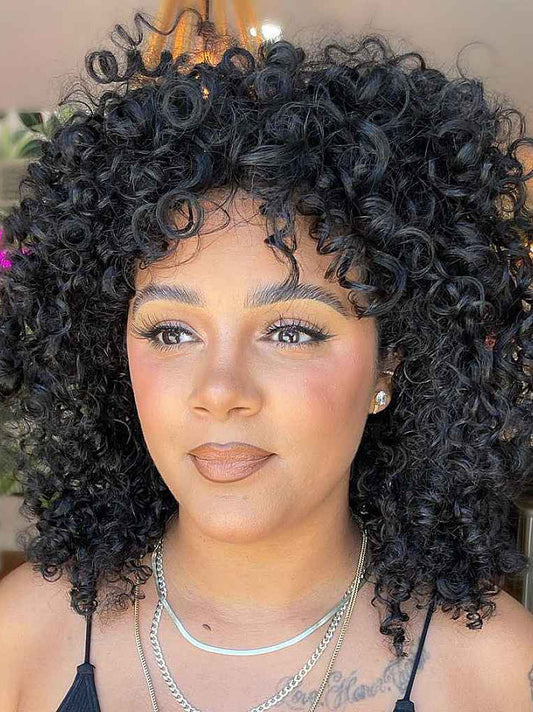African American Lace Wigs Curly Black Hair
