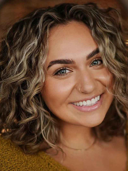 African American 12" Curly Synthetic Wigs