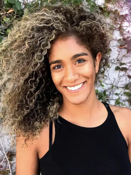 African American 14" Ombre Tone Lace Wigs
