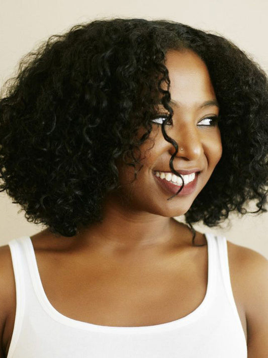 African American 12" Curly Lace Front Wigs