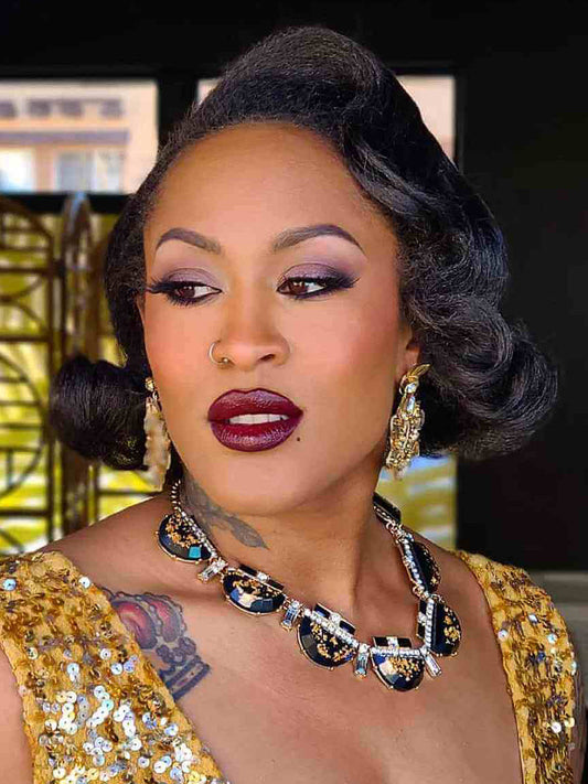 African 10 Inch Black Women Lace Front Wigs