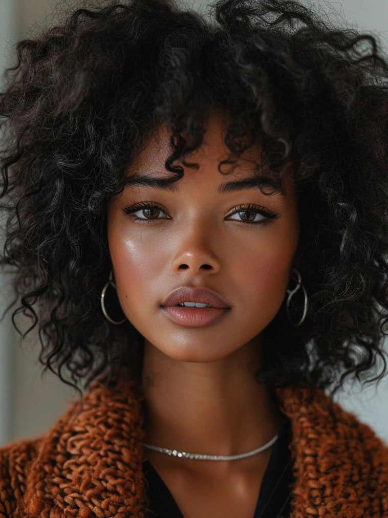 African American 12" Capless Women Wigs