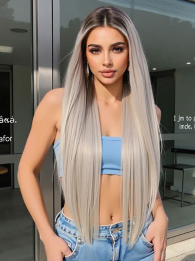 Best Long Straight Wig – Synthetic Lace Front Wigs Shop