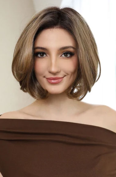 Best 12 Inch Bob Wig – Ombre Brown Realistic Hair