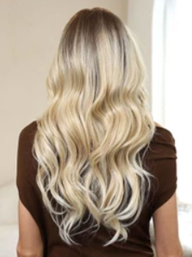 Long Wavy Capless Wig – Glueless Parting Realistic Hair