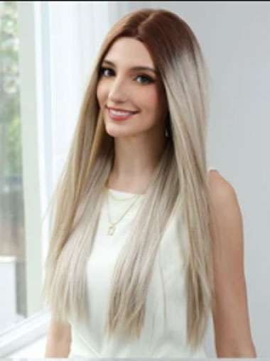 Capless Wig – Long Straight Natural Looking Hair