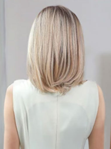 14 Inch Bob Wig – Lightweight Soft Ombre Blonde Short Style