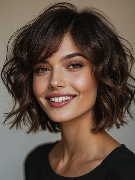 Lace Front Human Hair Wig Natural Look Soft & Realistic