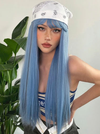 Straight Synthetic Wigs – Natural Hair for White Women