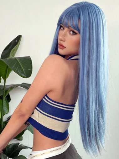 Straight Synthetic Wigs – Natural Hair for White Women