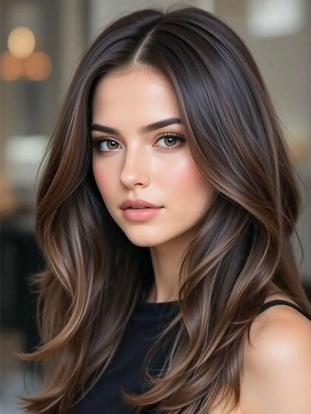 Human Hair Lace Front Layered Wigs for Ladies US