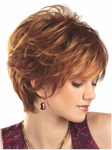 Best Short Synthetic Wig – Brown Hair for Women