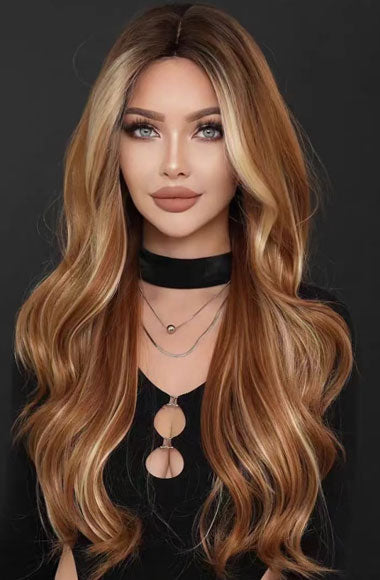 Beautiful Long Synthetic Wig – Shiny Sleek Stylish Natural