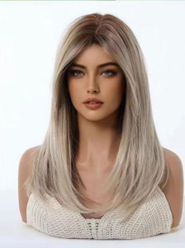 Layered Wig 14 Inch Medium Length Synthetic Hair