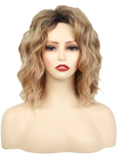 Women Curly Synthetic Wigs With Bangs for Daily