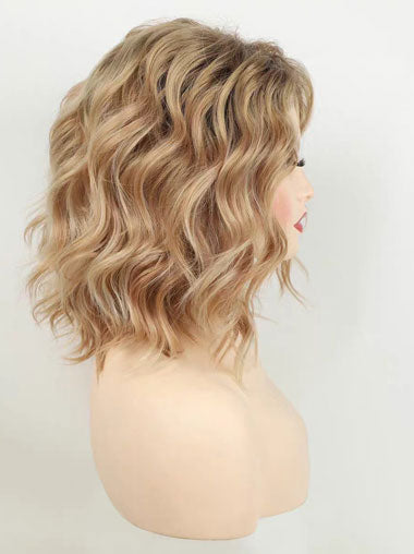 Women Curly Synthetic Wigs With Bangs for Daily