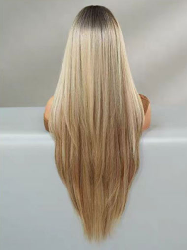 24" Long Layered Straight Wigs for Women Sale