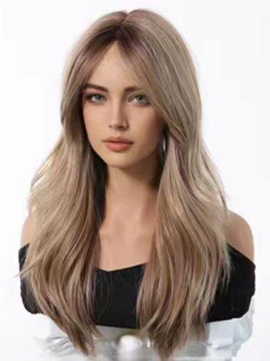 20" Long Wavy Synthetic Wig for Women Natural Looking