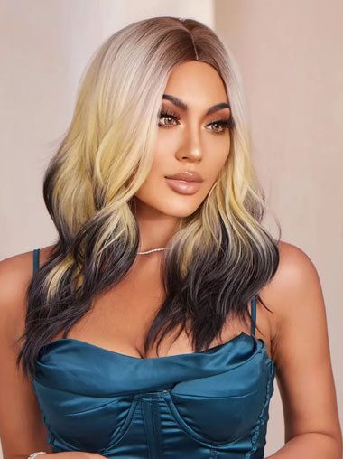 20 Inch Ombre Long Wavy Synthetic Wigs for Women