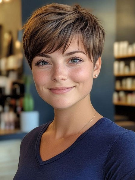 100% Human Hair Straight Natural Look for Women