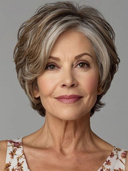 Fashion Short 100% Human Hair Wig for Women – Natural Soft Look