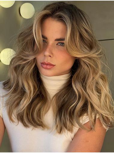 Lace Front Wigs – 16” Long Layered Human Hair Wigs