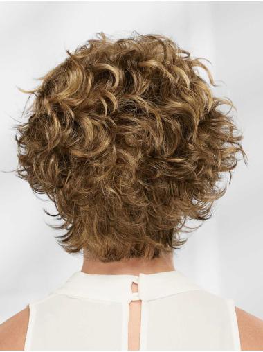 Capless Blonde Wig – Wavy Layered Synthetic Short Hair for Women
