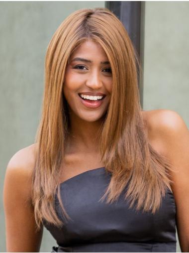 Long Auburn Remy Human Hair Lace Wig – Monofilament Wig for African American Women