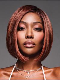 Natural Image 10" Straight Bob Wig – Copper Color, Stylish and Natural Look