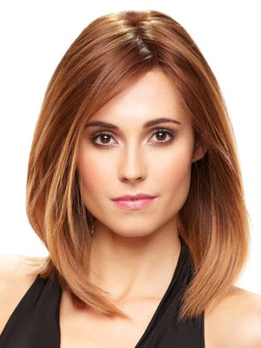 Affordable Auburn Layered Human Hair Wigs For Women Sale