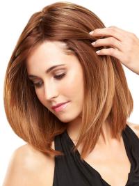 Affordable Auburn Layered Human Hair Wigs For Women Sale