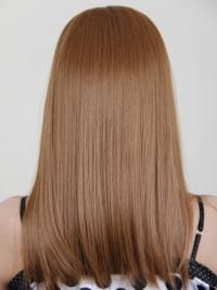 100% Human Hair Wig – Auburn Long Style with Bangs